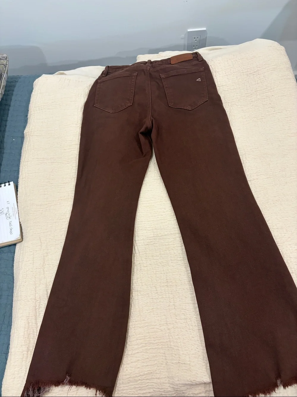Hidden Brown Frayed Hem Straight-Leg Jeans - Picture 4 of 6